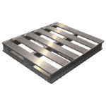 Aluminium Pallet - 2 Way - 120 x 100 x 15 cm