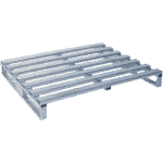 Slatted Steel Pallet - Metal - 120 x 100 x 15 cm